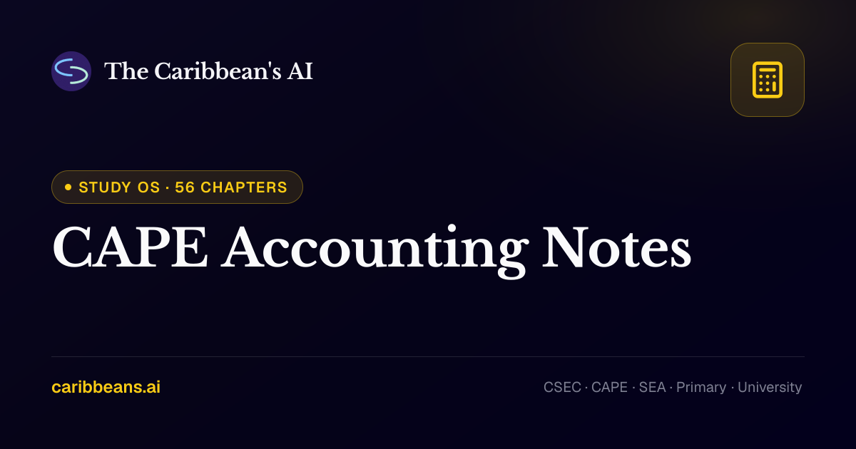 CAPE Accounting Notes · Study OS