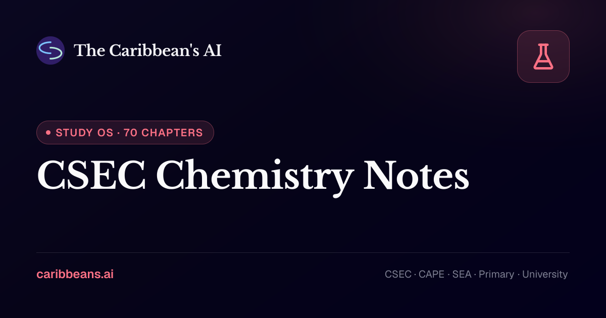 CSEC Chemistry Notes · Study OS